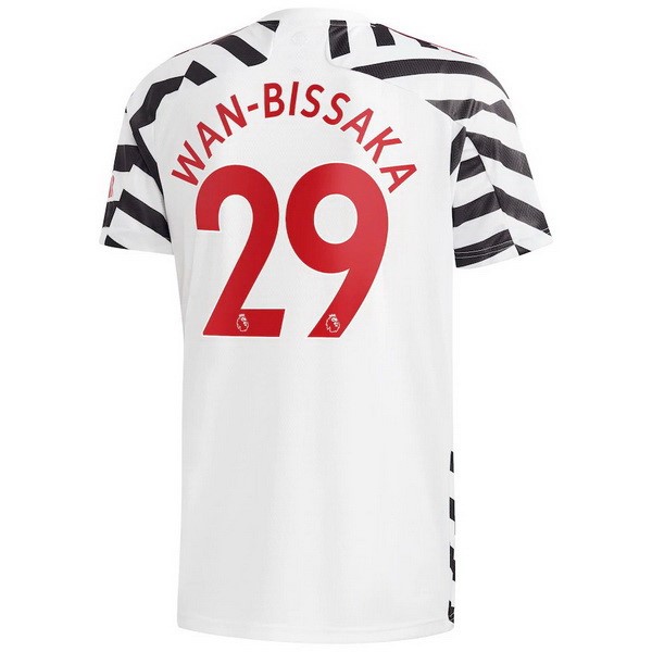 Camiseta Manchester United NO.29 Wan Bissaka 3ª 2020-2021 Blanco